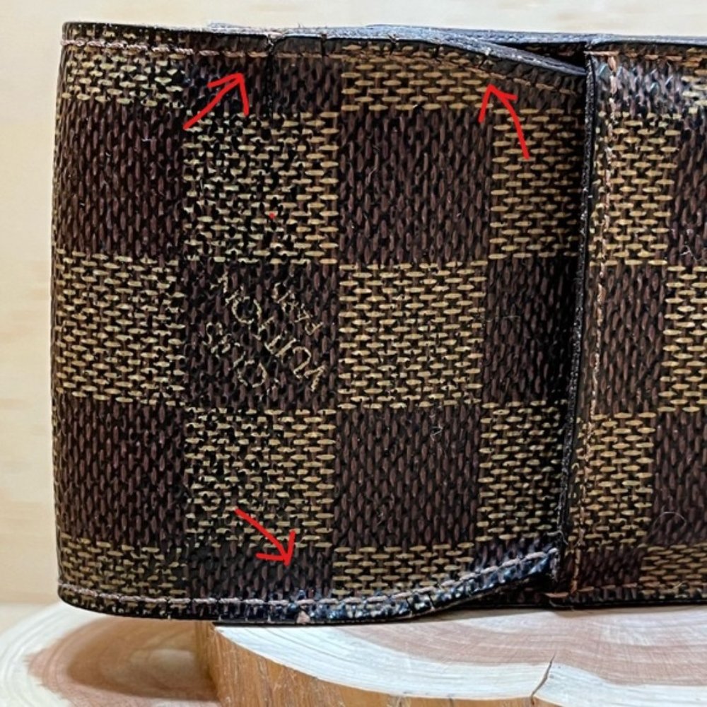 Pre-owned Authentic Louis Vuitton Damier Ebene Pouch/Cigarette Case - Picture 3 of 13